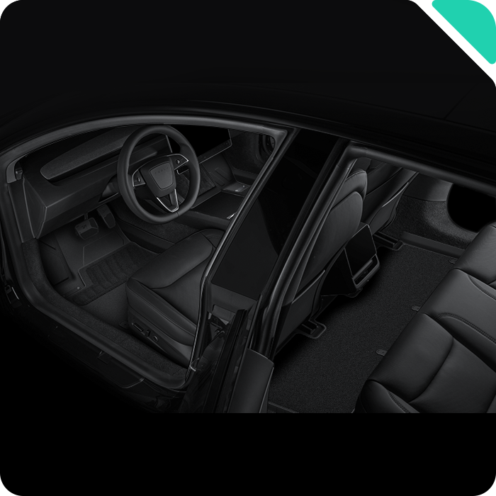 HALOBLK Conjunto completo de Alfombras para Tesla Model 3 HIGHLAND