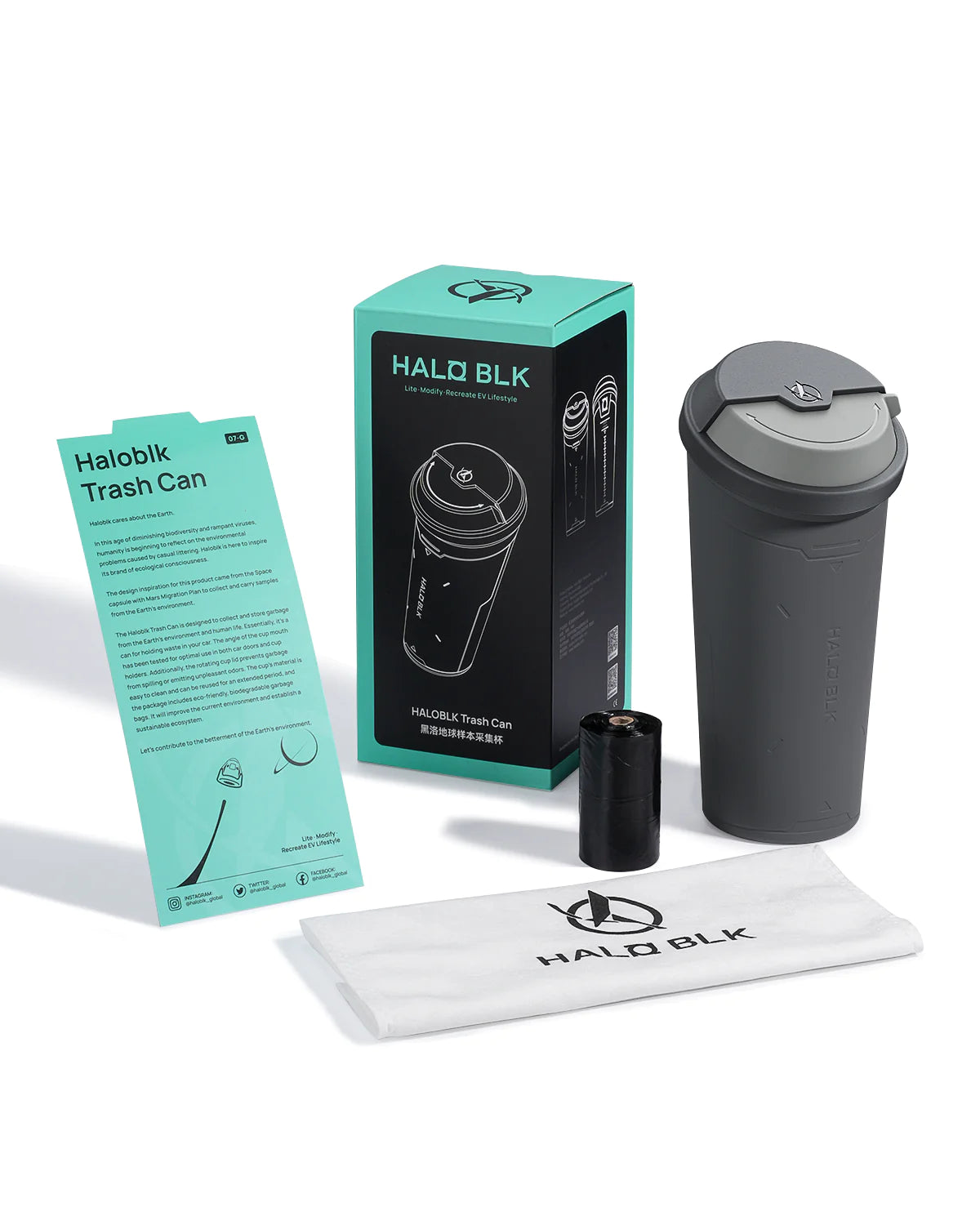 HALOBLK Bote de basura espacial