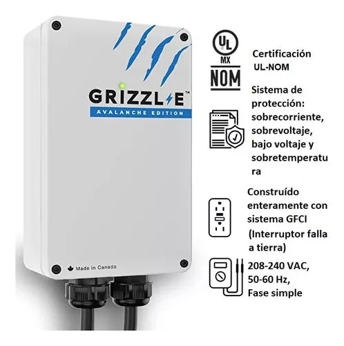 Cargador para Vehículo Eléctrico Nivel 2 Grizzl-e 40a 10kw