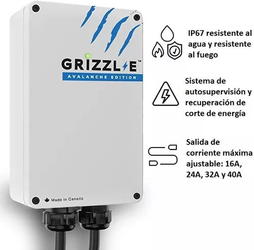 Cargador para Vehículo Eléctrico Nivel 2 Grizzl-e 40a 10kw