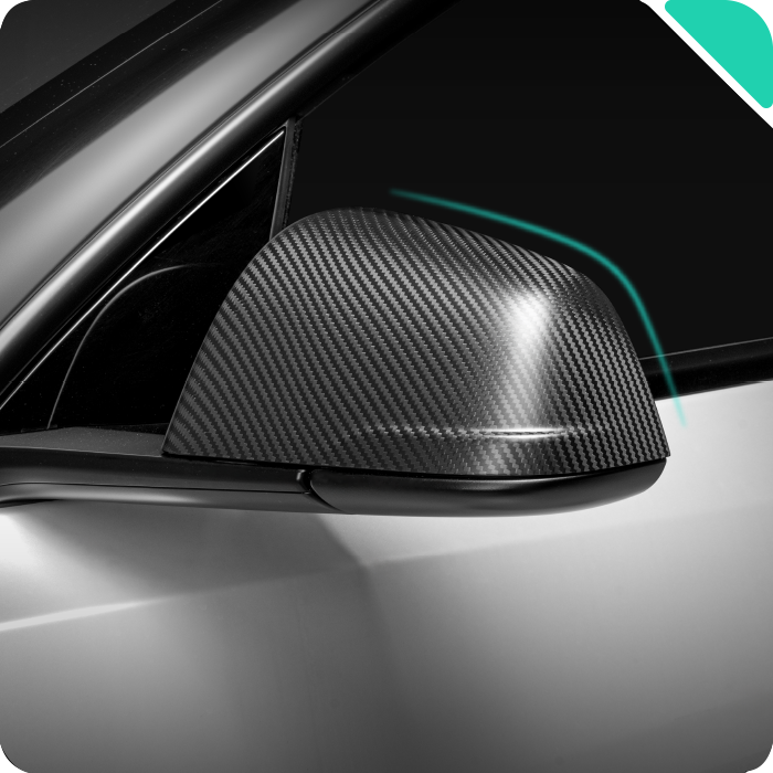 HALOBLK Carcasas para Espejos Laterales de Fibra de Carbono