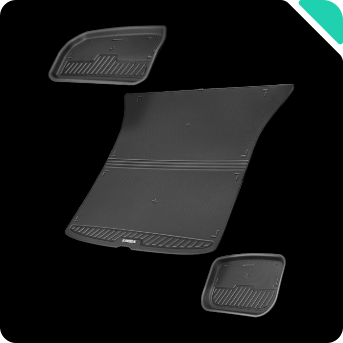 HALOBLK Conjunto de Alfombras para Cajuela y Frunk del Tesla Model Y