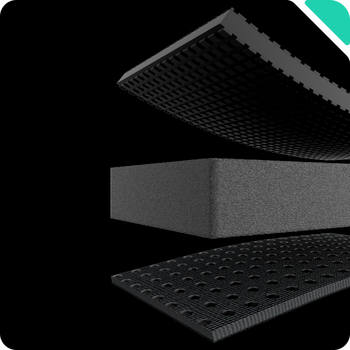 HALOBLK Conjunto de Alfombras para Cajuela y Frunk del Tesla Model Y