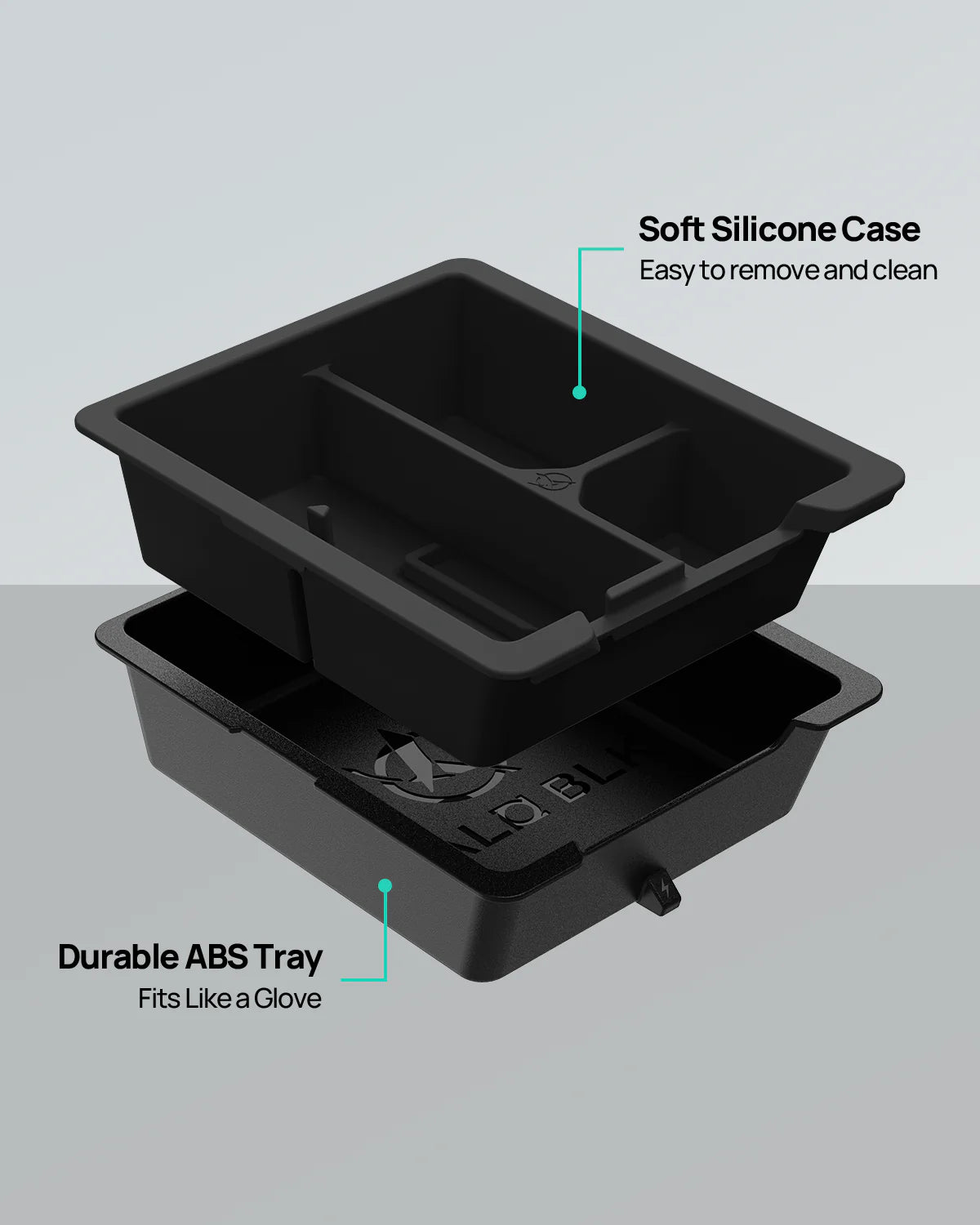 HALOBLK Organizador de consola central para Tesla Modelo Y y Modelo 3