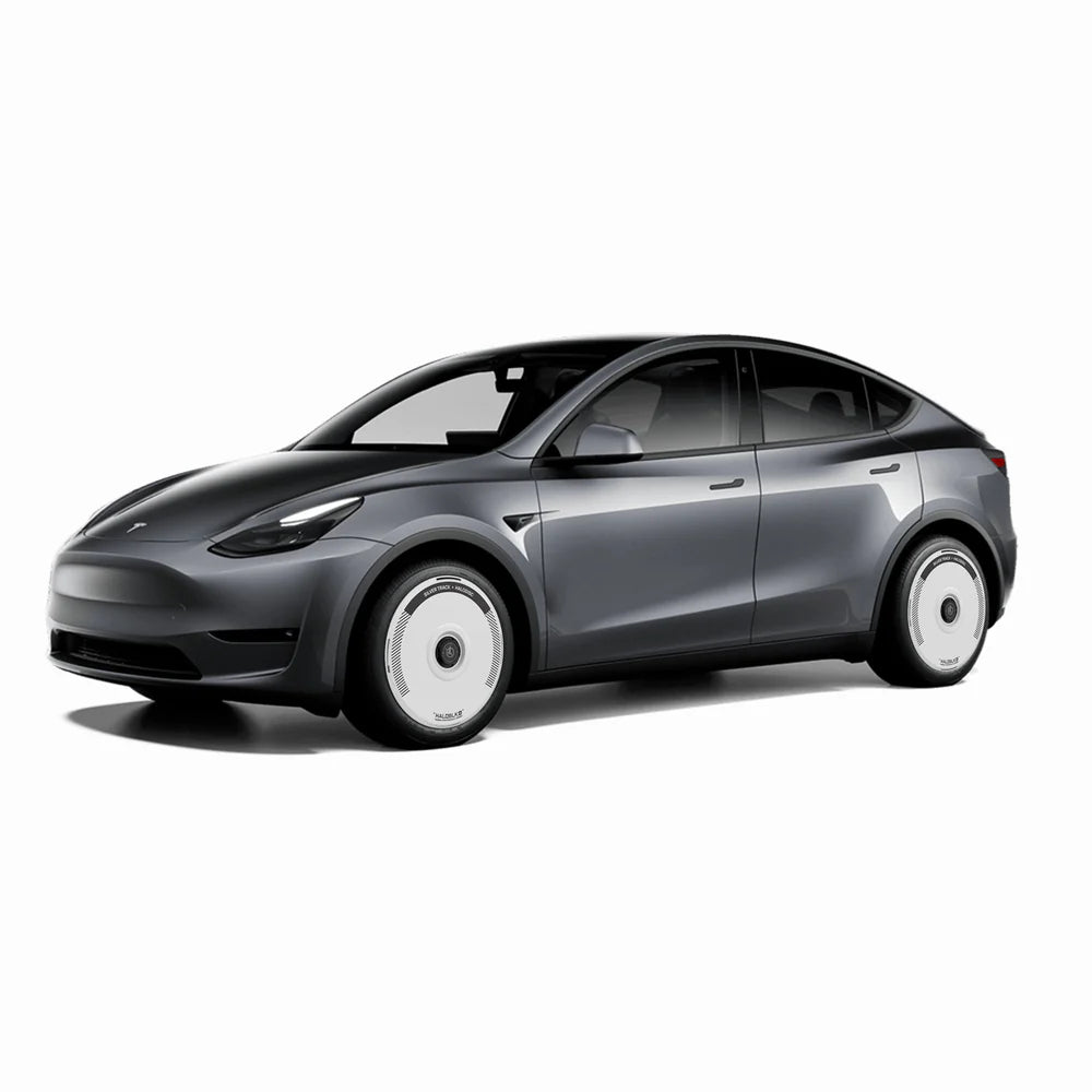 HALOBLK Cubiertas de Ruedas HALODISC 2 para Tesla Model Y con Rines Gemini de 19"丨Silver Track