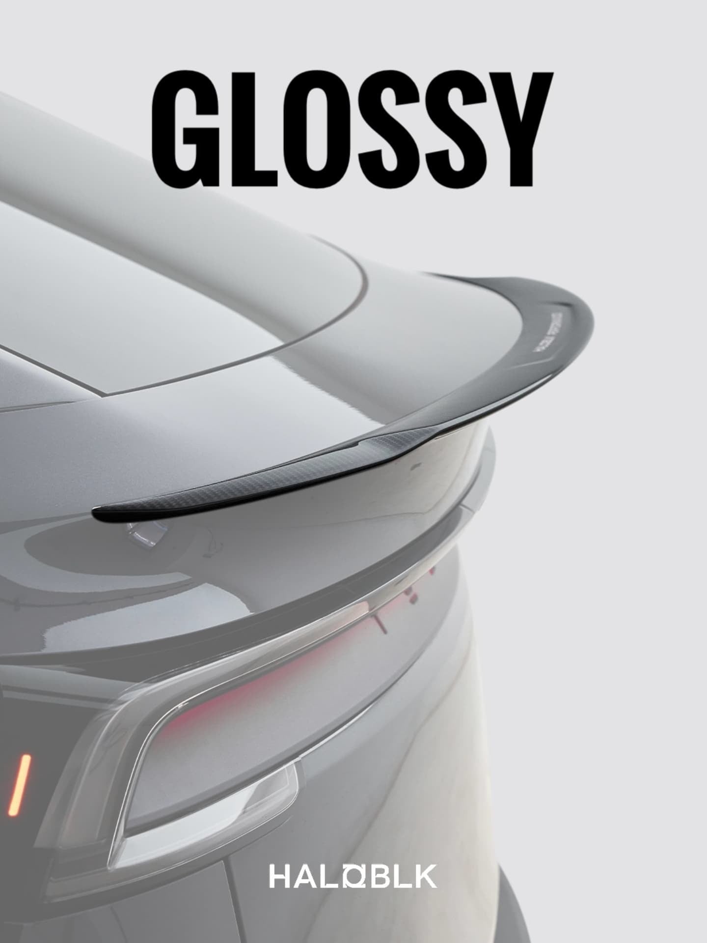 HALOBLK Alerón de fibra de carbono de alto rendimiento para Tesla Modelo Y JUNIPER